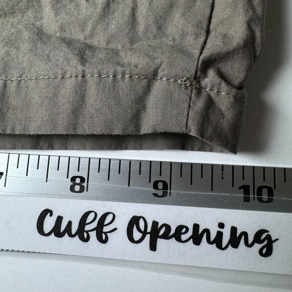 Crea Concept Women Button Front Cropped Pant 44 Olive Green Brown Made in Turkey - Picture 9 of 14